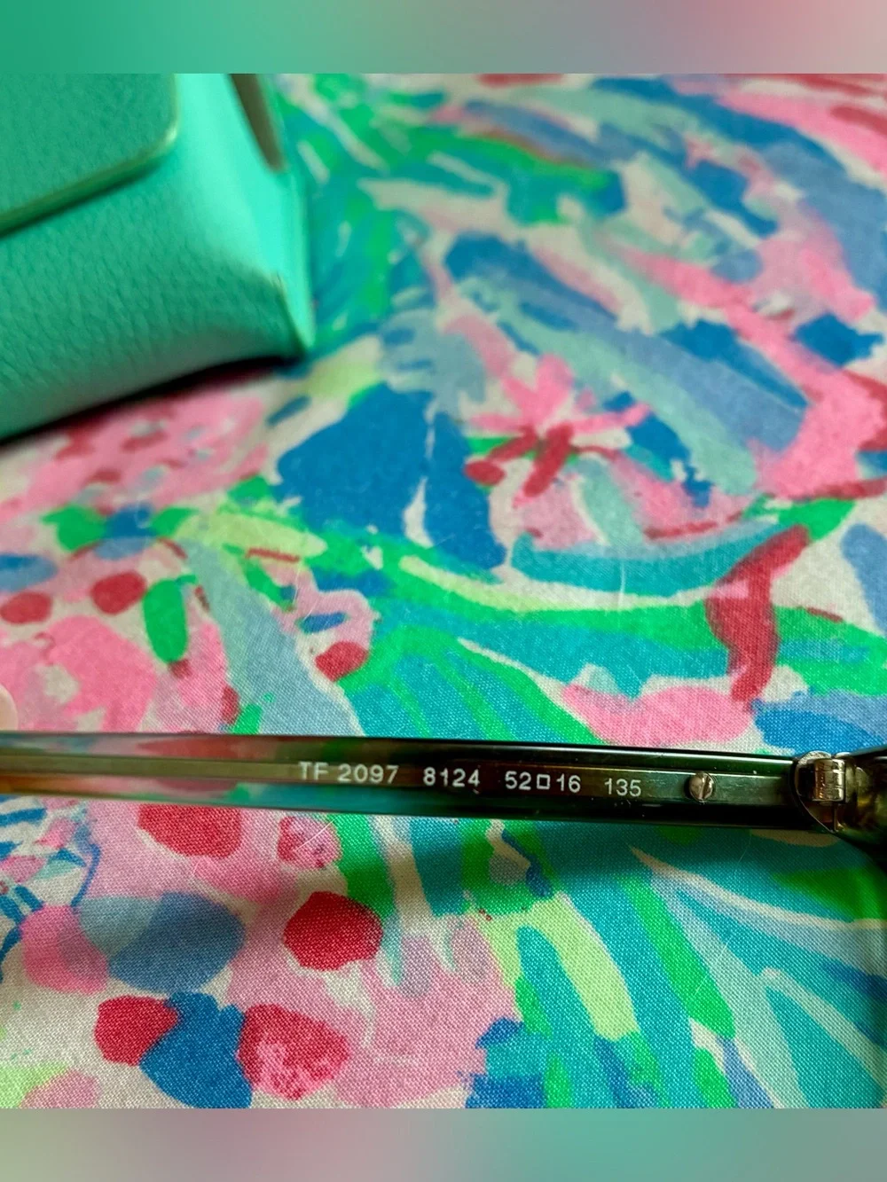 Tiffany & Co. Turquoise & Tortoiseshell Glasses with Tiffany & Co Case